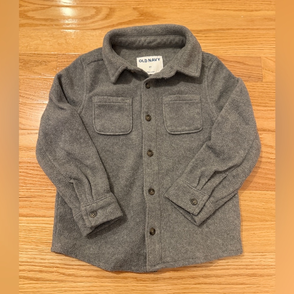 Old Navy Fleece Grat Button-Up Shirt